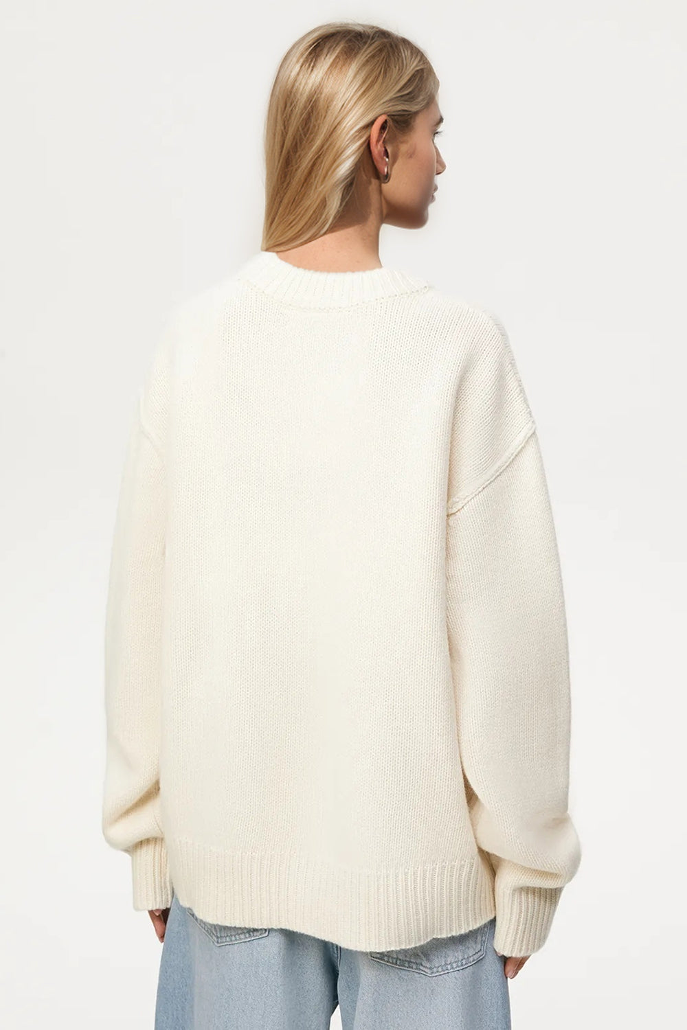 Basic Bae Round Neck Dropped Shoulder Sweater - Sydney So Sweet