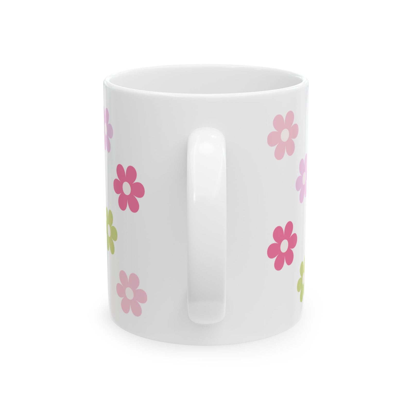 Ceramic Mug — "Out Here Being Blessed" Floral Coffee Cup (11oz & 15oz)