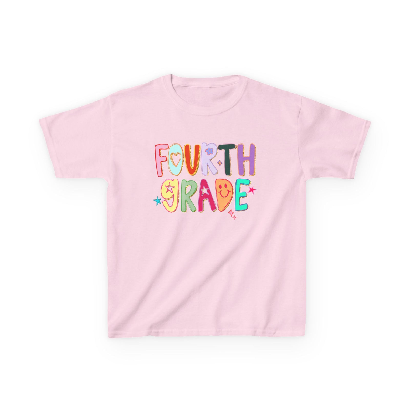 Fourth Grade Kids T-Shirt Cute & Colorful Back to School 4th Grade Tee