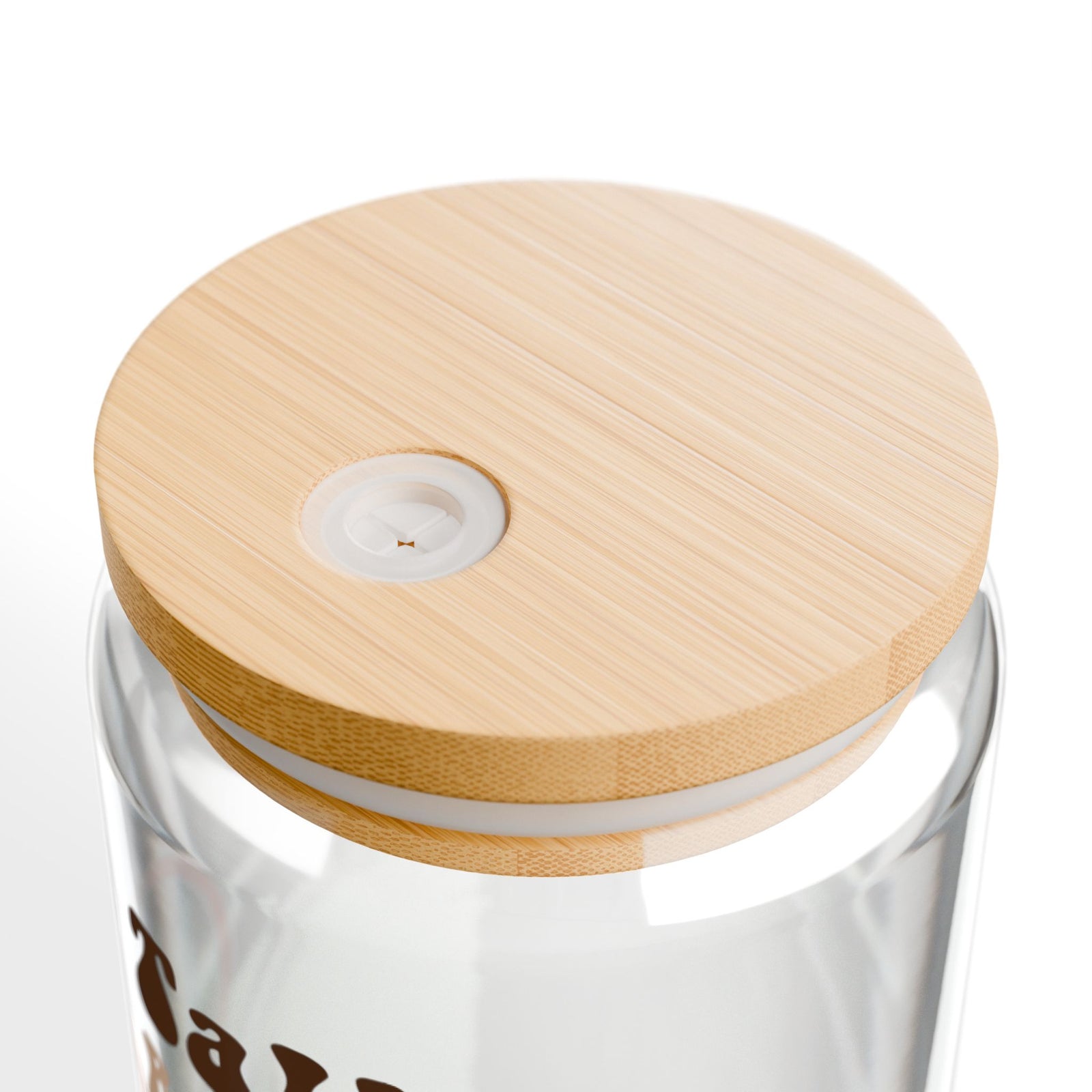 No Talkie Before Coffee Sipper Glass 16oz Reusable Drink Jar with Lid & Straw