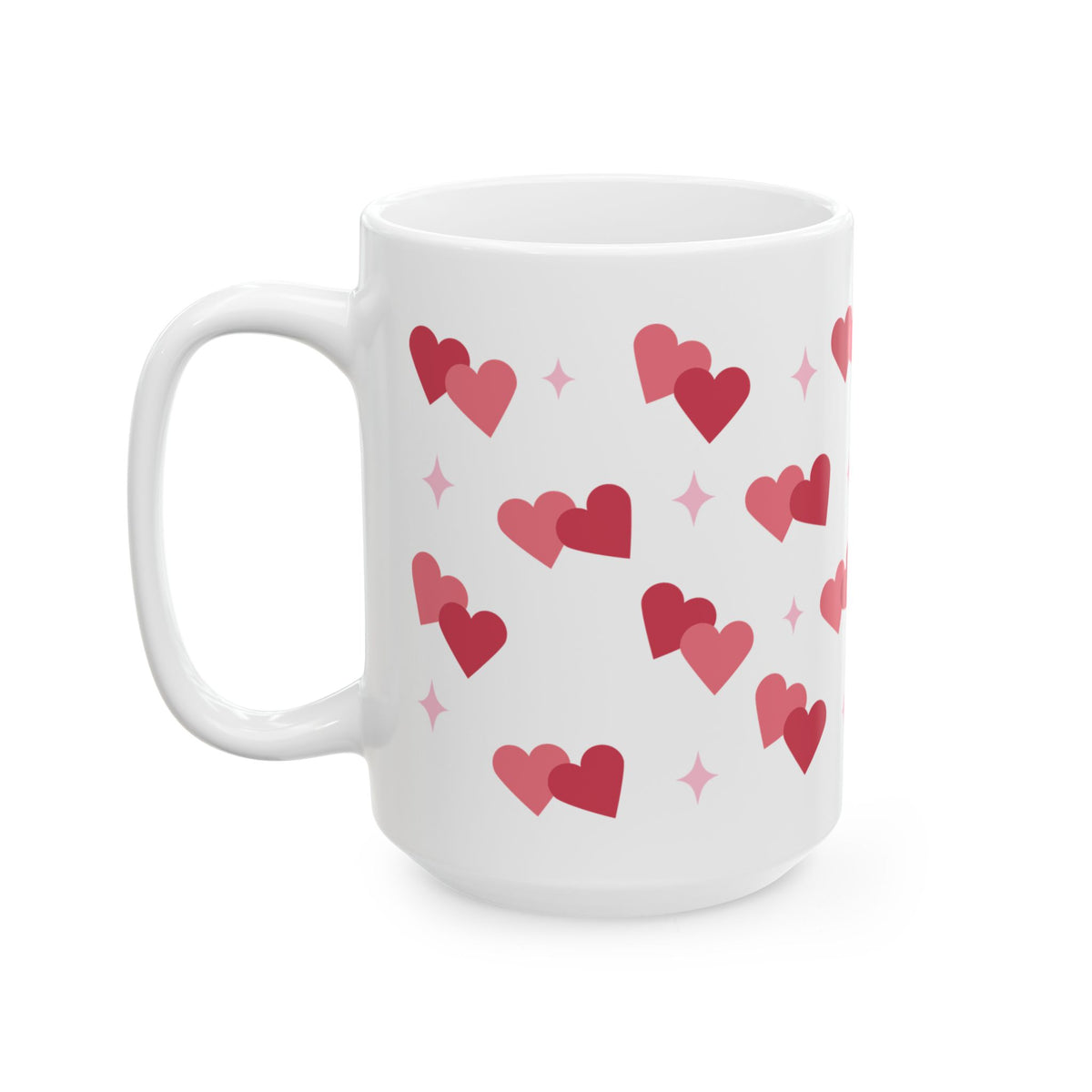 Lovey Dovey Heart Valentine Mug — Cute Valentine’s Day Coffee Cup (11oz & 15oz) - Sydney So Sweet