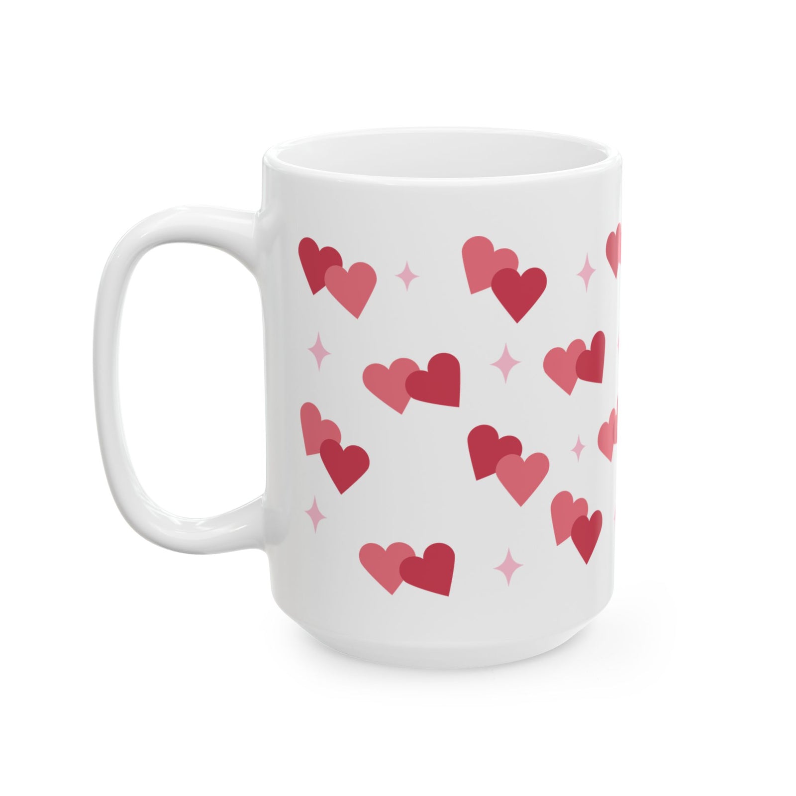 Lovey Dovey Heart Valentine Mug — Cute Valentine’s Day Coffee Cup (11oz & 15oz) - Sydney So Sweet