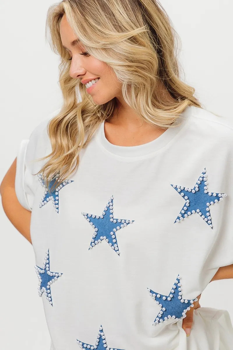 BiBi Fourth Of July Terry T-Shirt - Sydney So Sweet