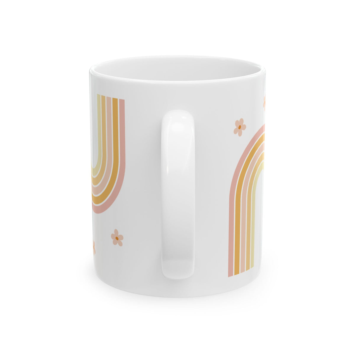 Coffee Retro Rainbow Cute Ceramic Mug Coffee Cup (11oz & 15oz) - Sydney So Sweet
