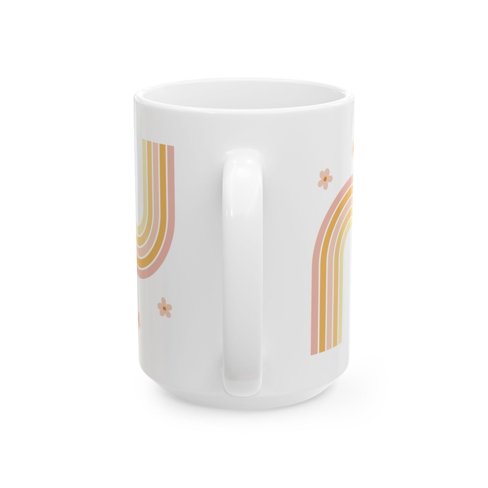 Coffee Retro Rainbow Cute Ceramic Mug Coffee Cup (11oz & 15oz) - Sydney So Sweet