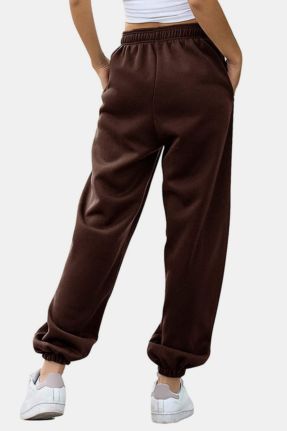 Elastic Waist Joggers with Pockets - Sydney So Sweet