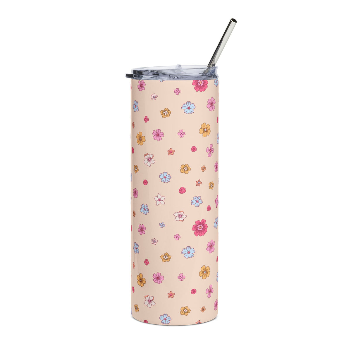 Petite Blooms 20oz Floral Stainless Steel Tumbler Insulated Travel Cup