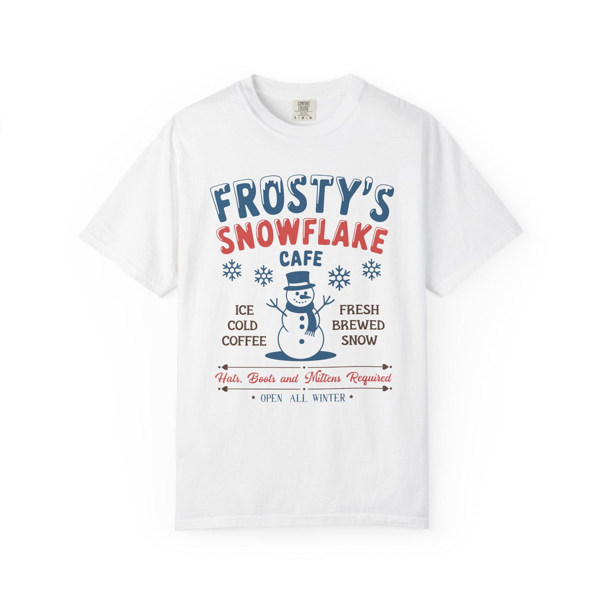 Frosty’s Snowflake Cafe Holiday Tee Vintage Charm Unisex Christmas T-Shirt - Sydney So Sweet