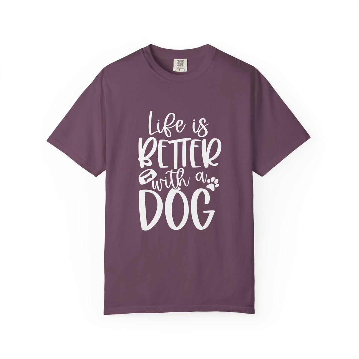 Life is Better with a Dog T-Shirt Cute Dog Mom Graphic Tee