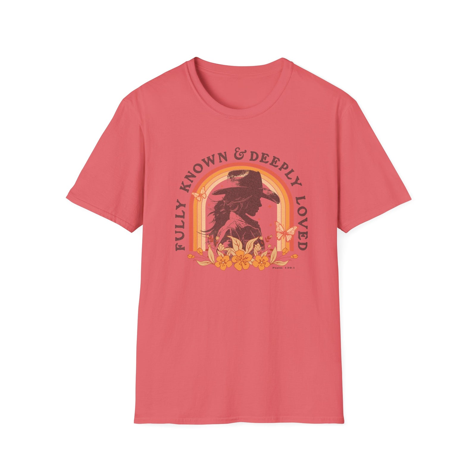 Fully Known & Deeply Loved T-Shirt Retro Cowgirl Faith Distressed Tee