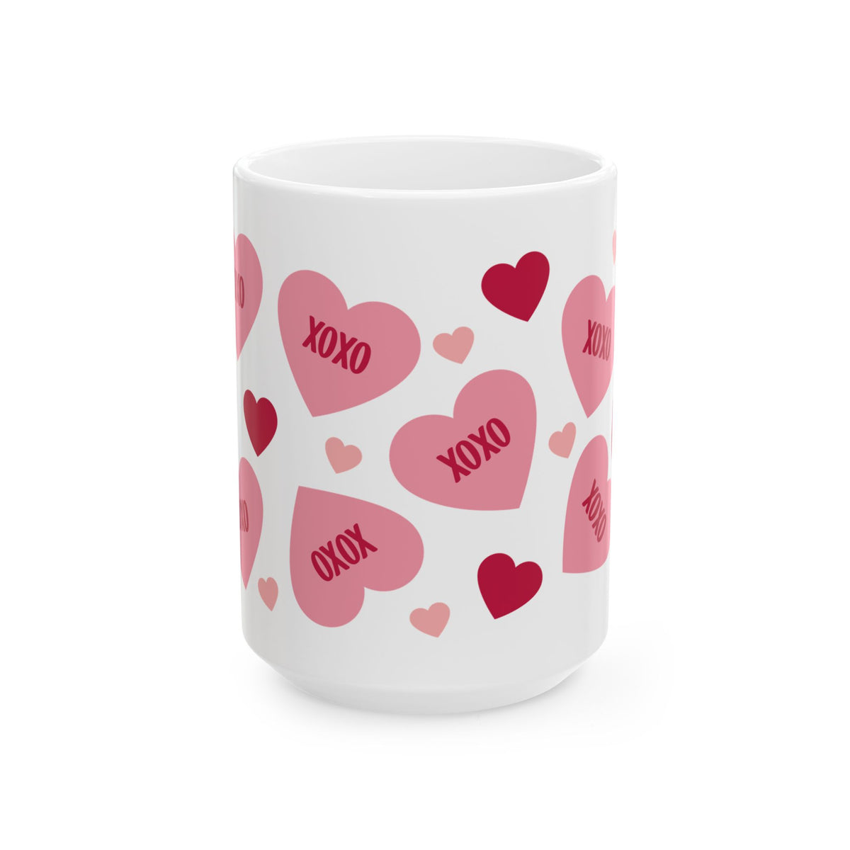 XOXO Hearts Mug — Cute Valentine’s Day Coffee Cup (11oz & 15oz) - Sydney So Sweet