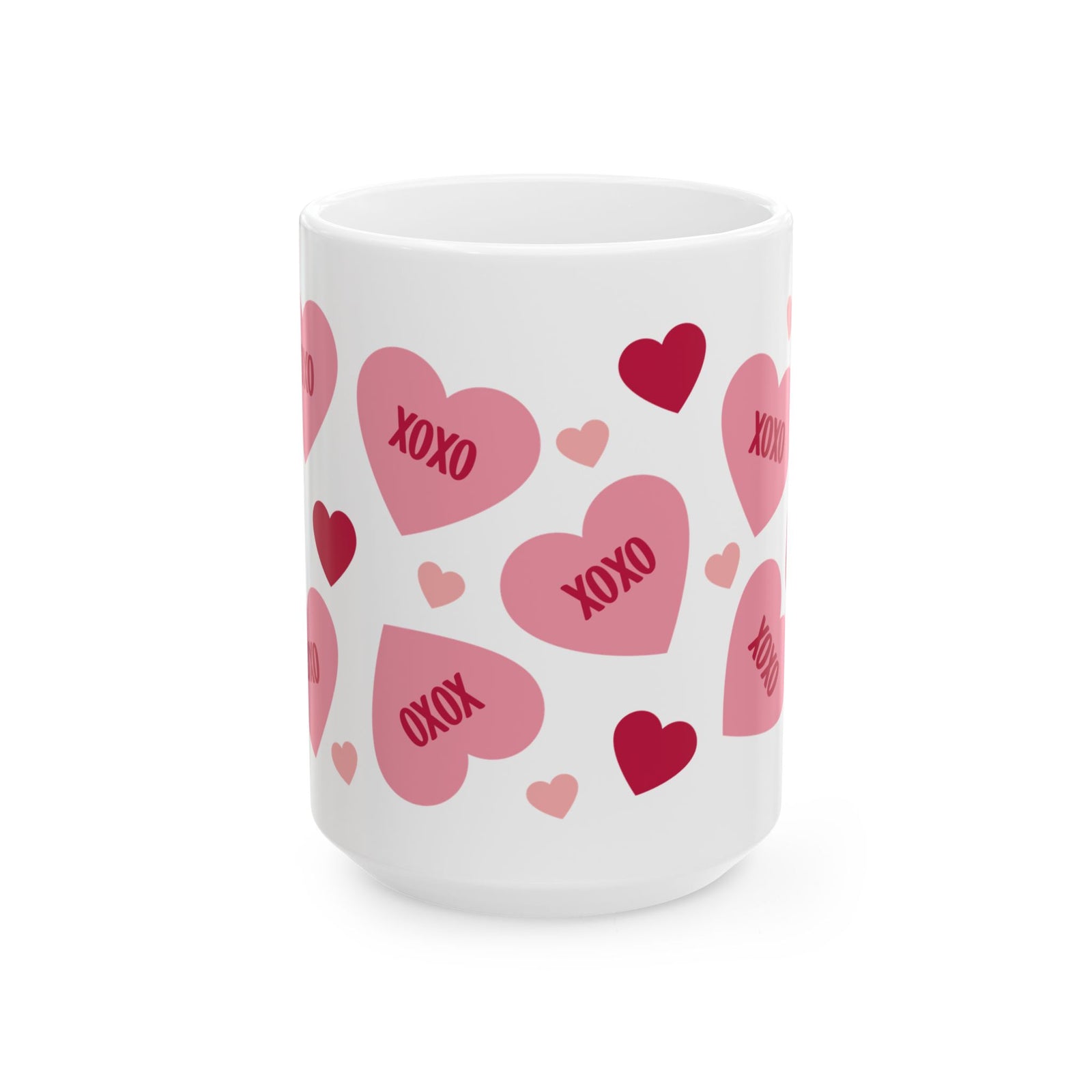 XOXO Hearts Mug — Cute Valentine’s Day Coffee Cup (11oz & 15oz) - Sydney So Sweet