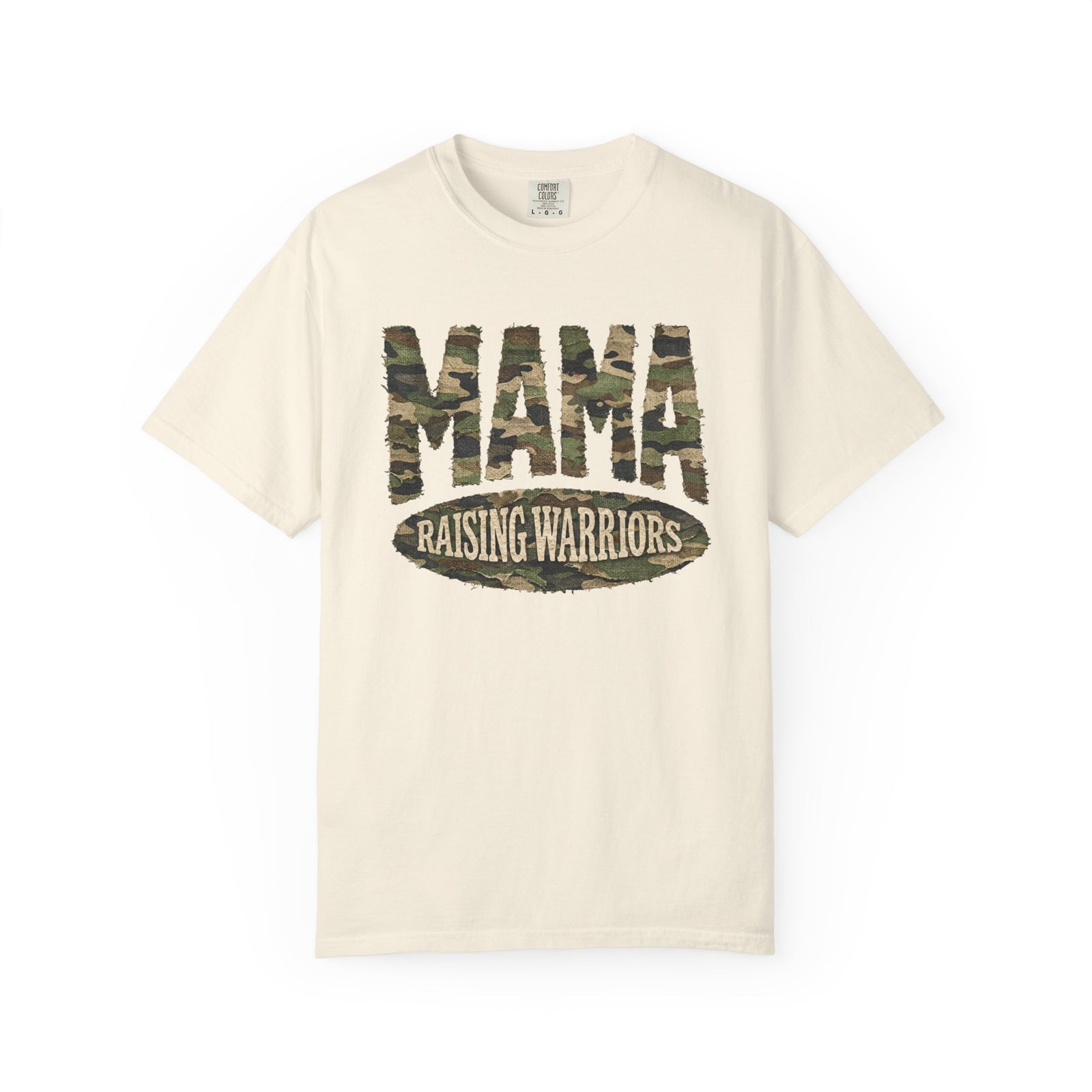 Mama Raising Warriors T-Shirt Camo Mom Graphic Tee