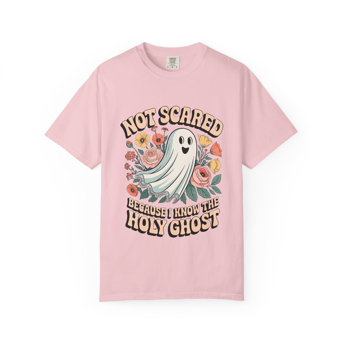 Not Scared Holy Ghost T-Shirt Christian Halloween Graphic Tee