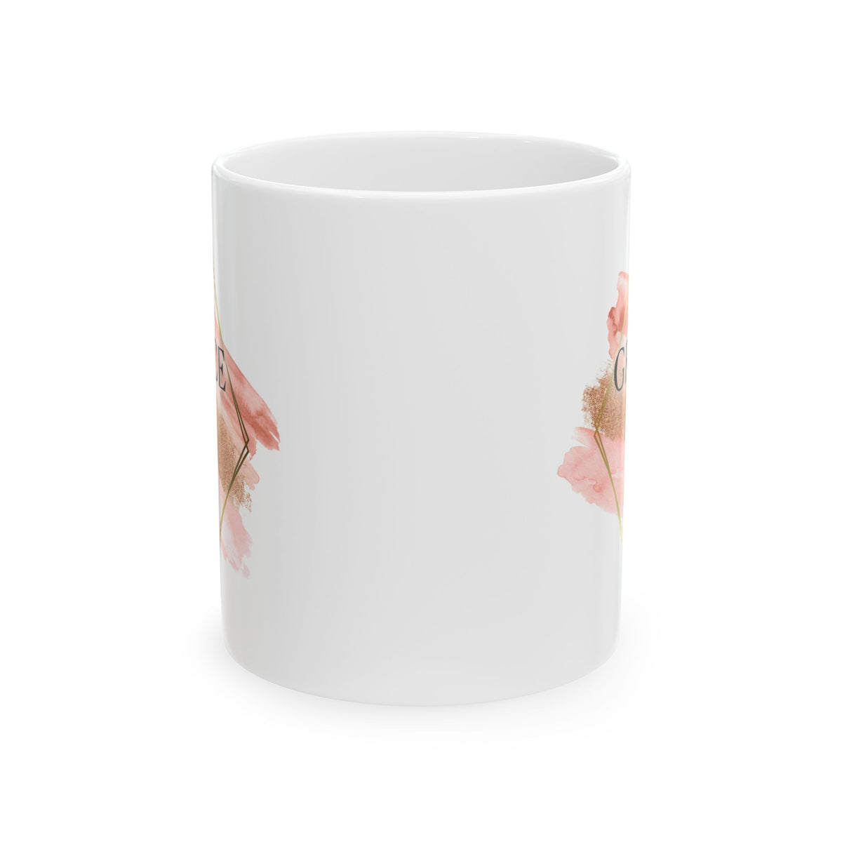 Amazing Grace Christian Mug — Pink Watercolor Coffee Cup (11oz, 15oz) - Sydney So Sweet