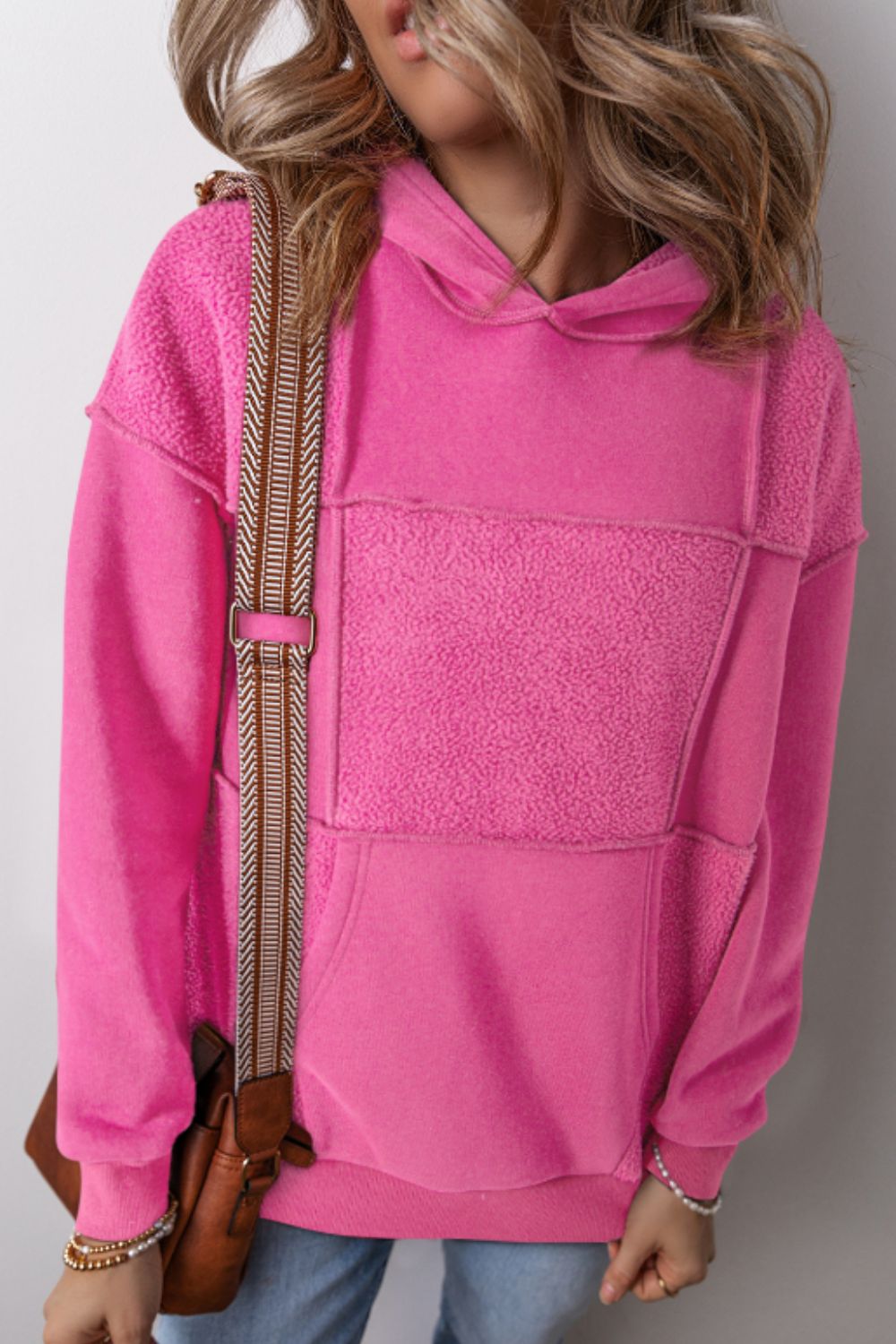 Exposed Seam Long Sleeve Hoodie - Sydney So Sweet