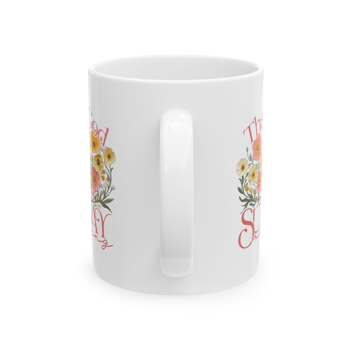 Thank God for Sunday Morning Christian Ceramic Mug Coffee Cup (11oz & 15oz)