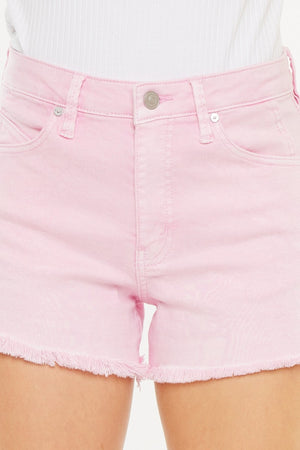 Kancan Raw Hem High Waist Denim Shorts - Sydney So Sweet