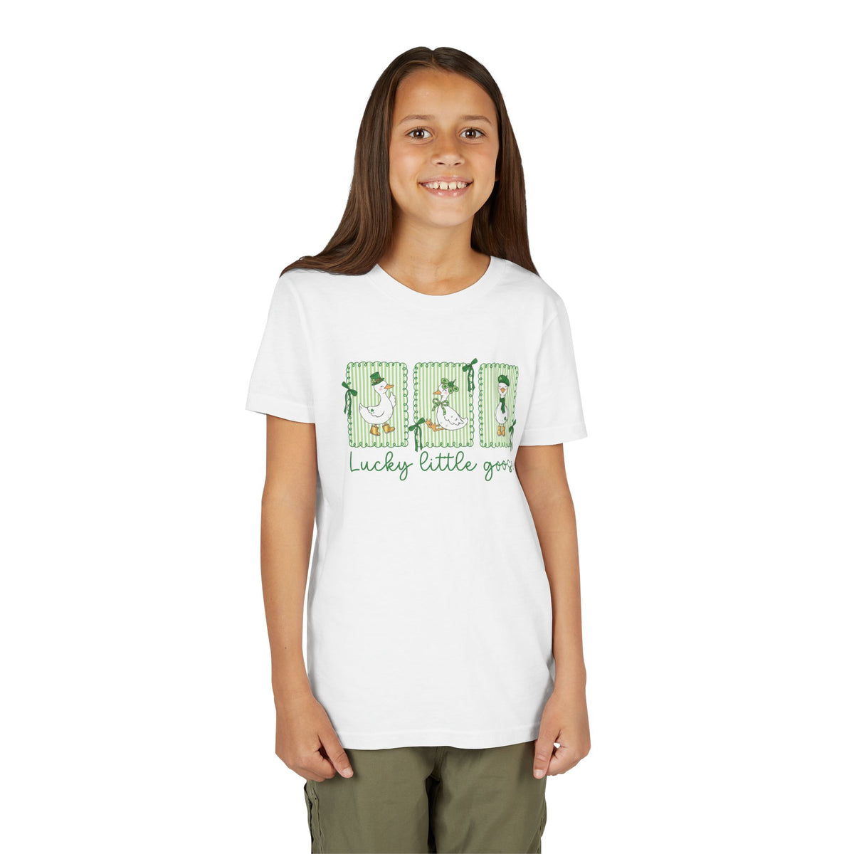 Lucky Little Goose Youth Tee Cute St. Patrick's Day Kids T-Shirt
