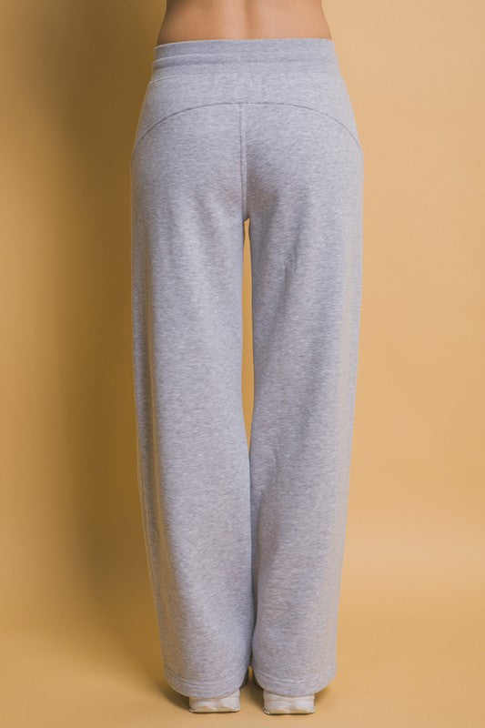 Love Tree Drawstring Wide Leg Sweatpants with Pockets - Sydney So Sweet