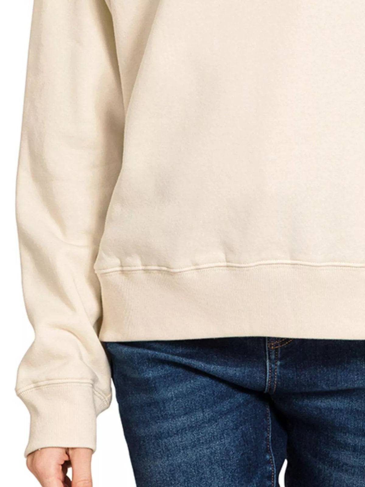 Zenana Fleece Half Zip Sweatshirt - Sydney So Sweet