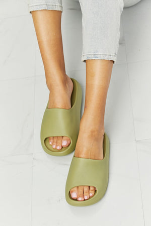 In My Comfort Zone Slides in Green - Sydney So Sweet