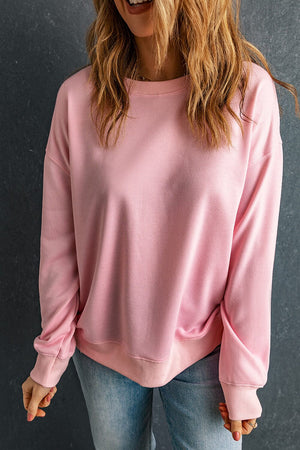 Round Neck Dropped Shoulder Sweatshirt - Sydney So Sweet