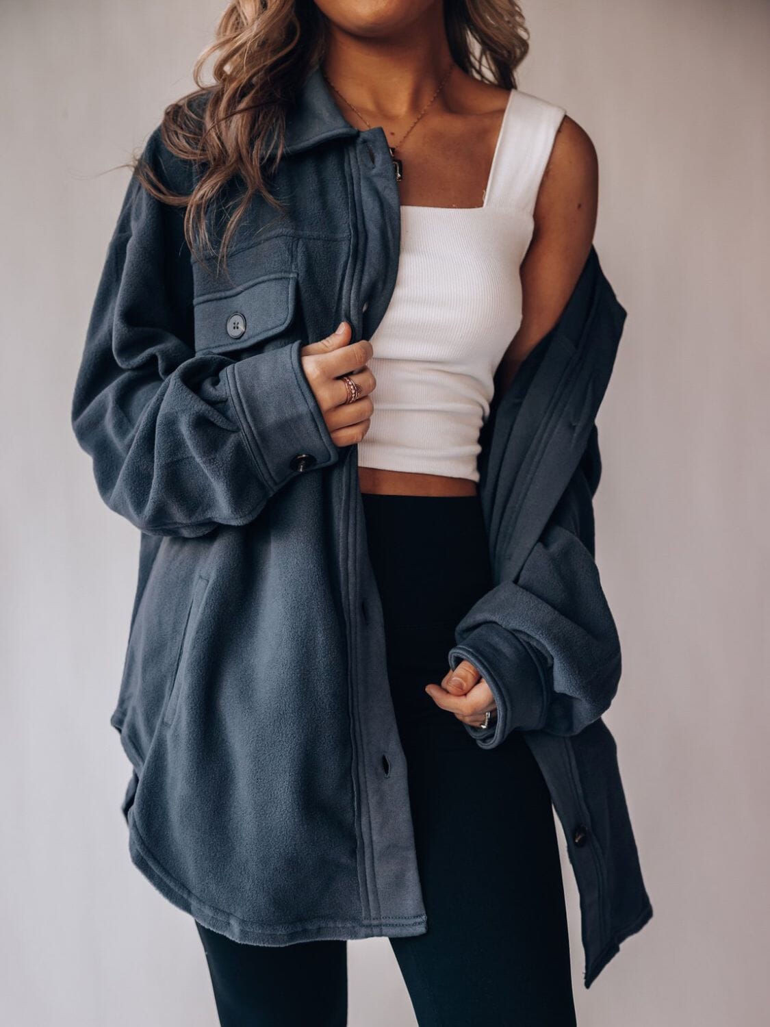 Button Up Long Sleeve Jacket - Sydney So Sweet