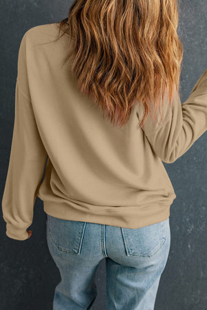 Round Neck Dropped Shoulder Sweatshirt - Sydney So Sweet