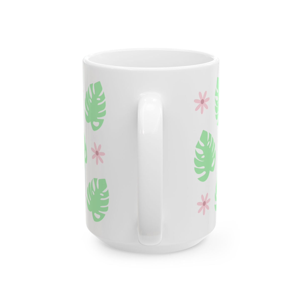 Monstera Plant Cute Ceramic Mug Coffee Cup (11oz & 15oz)