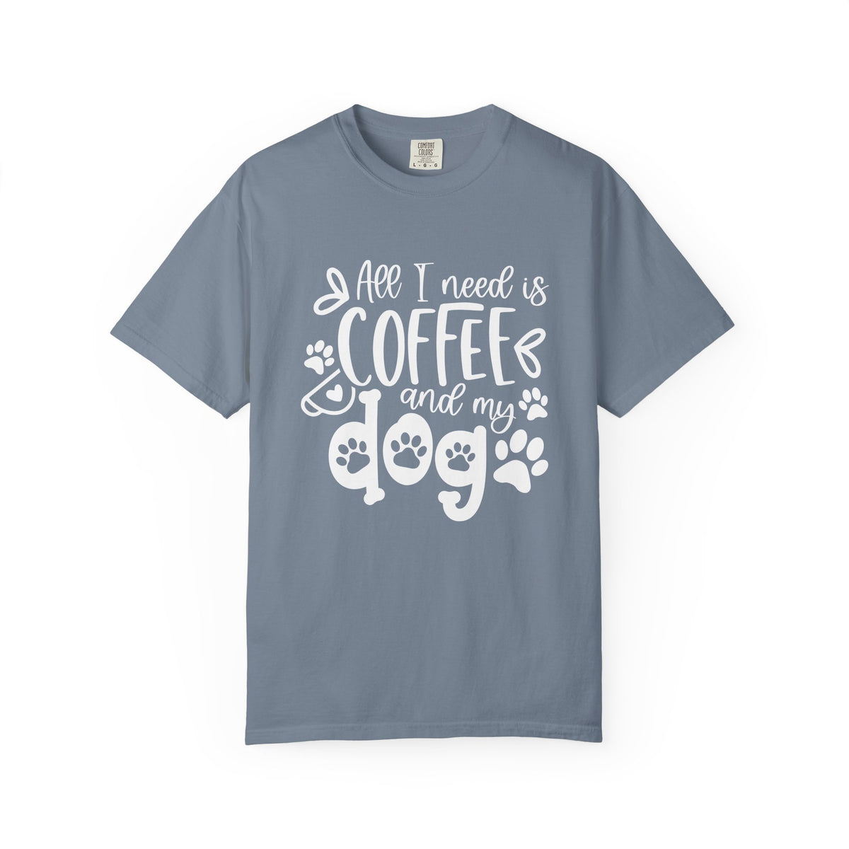 Coffee and My Dog T-Shirt Cute Dog Lover Coffee Graphic Tee