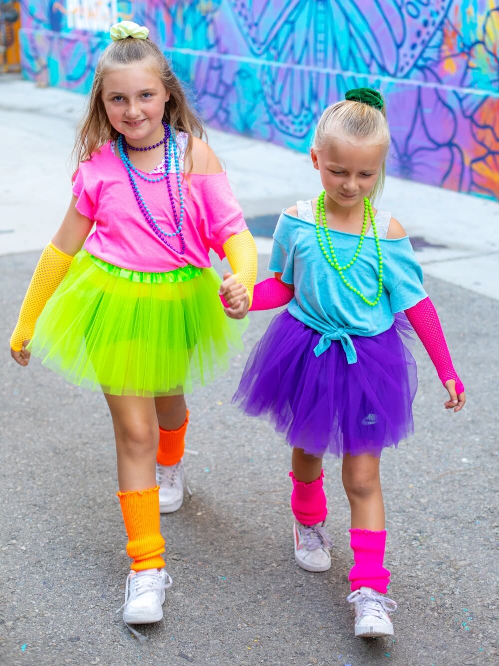 80s Tutu Costume Outfit for Kids, Adults, Plus Size - 4 Piece Dress Up Set - Sydney So Sweet