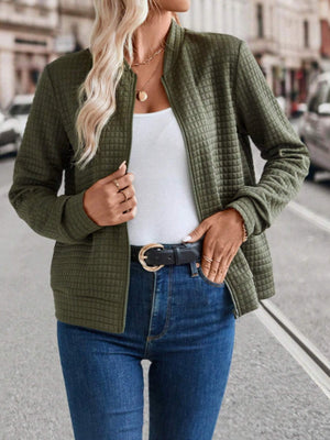 Zip Up Long Sleeve Jacket - Sydney So Sweet