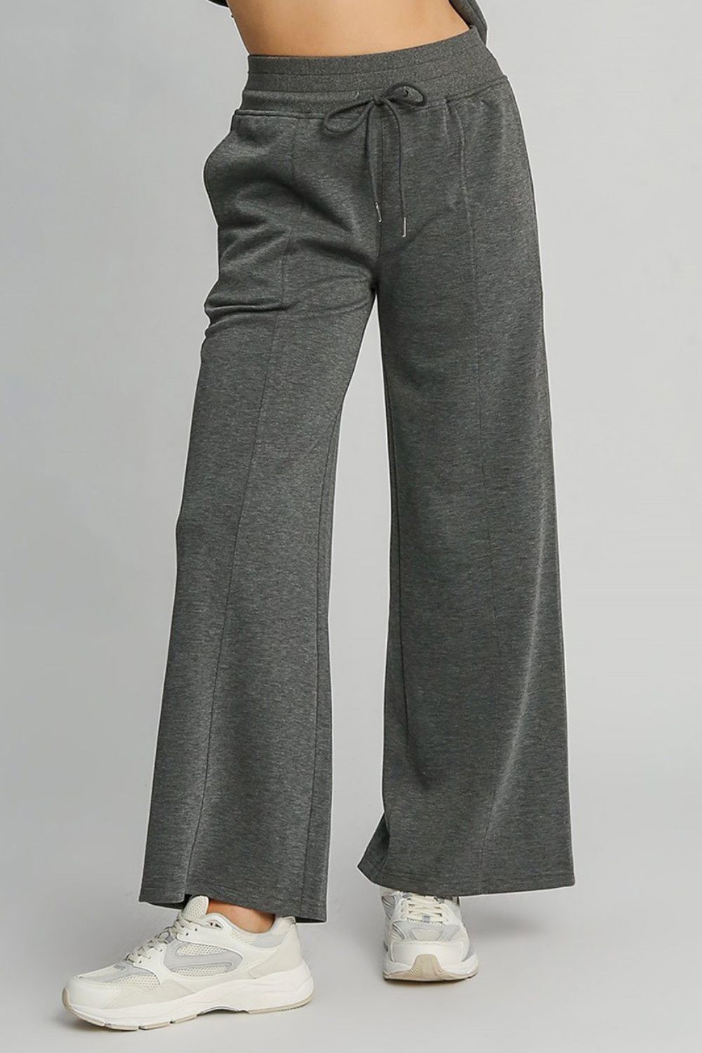 Umgee Full Size Drawstring Wide Leg Pants with Pockets - Sydney So Sweet