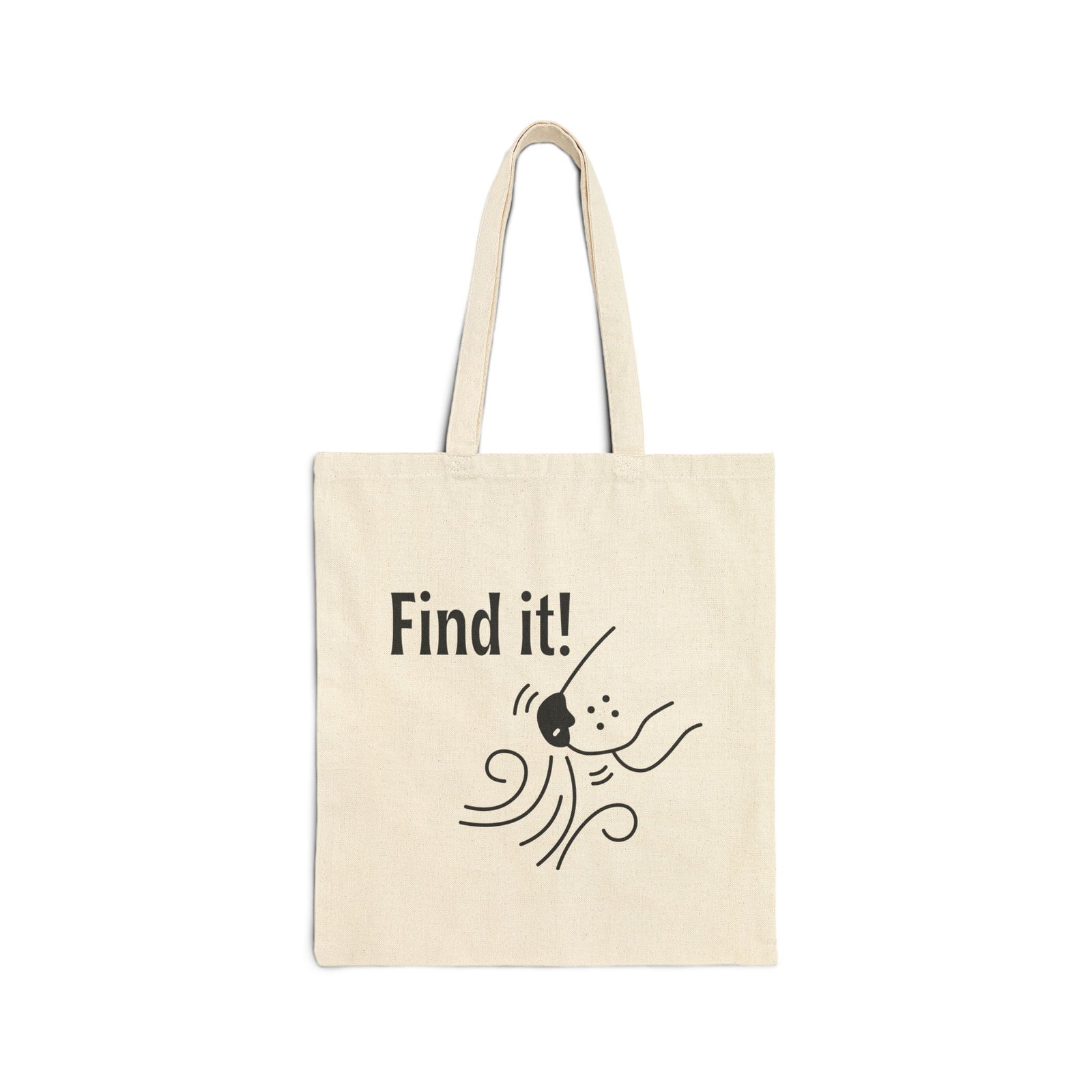 Find It! Dog Scent Sport Dog Mom Cotton Canvas Tote Bag