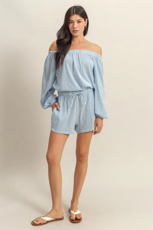 HYFVE Off Shoulder Top and Shorts Set - Sydney So Sweet