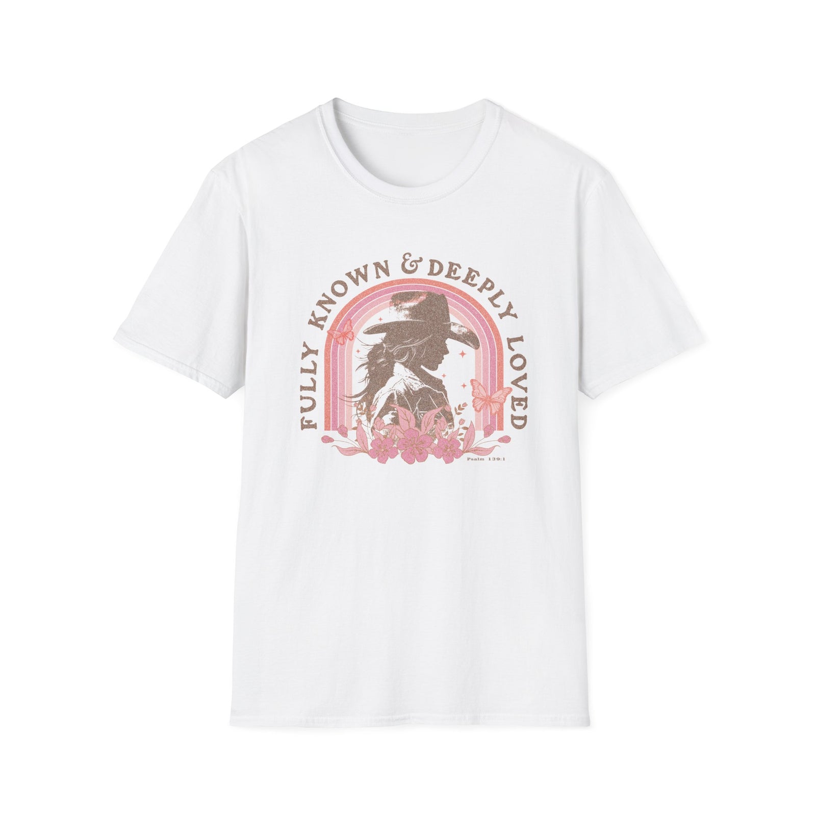 Fully Known & Deeply Loved T-Shirt Retro Cowgirl Faith Distressed Tee