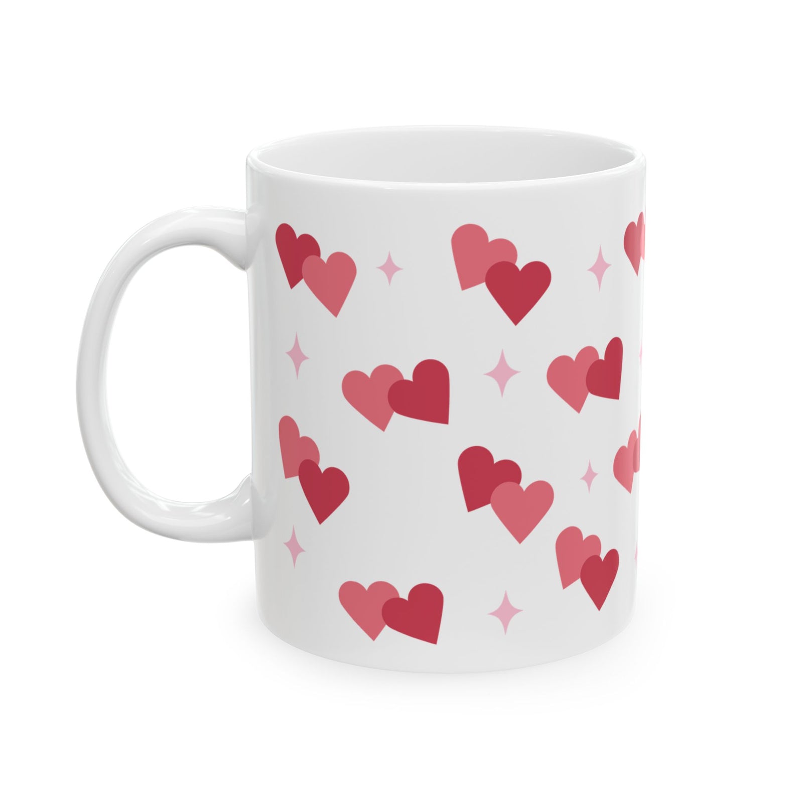 Lovey Dovey Heart Valentine Mug — Cute Valentine’s Day Coffee Cup (11oz & 15oz) - Sydney So Sweet