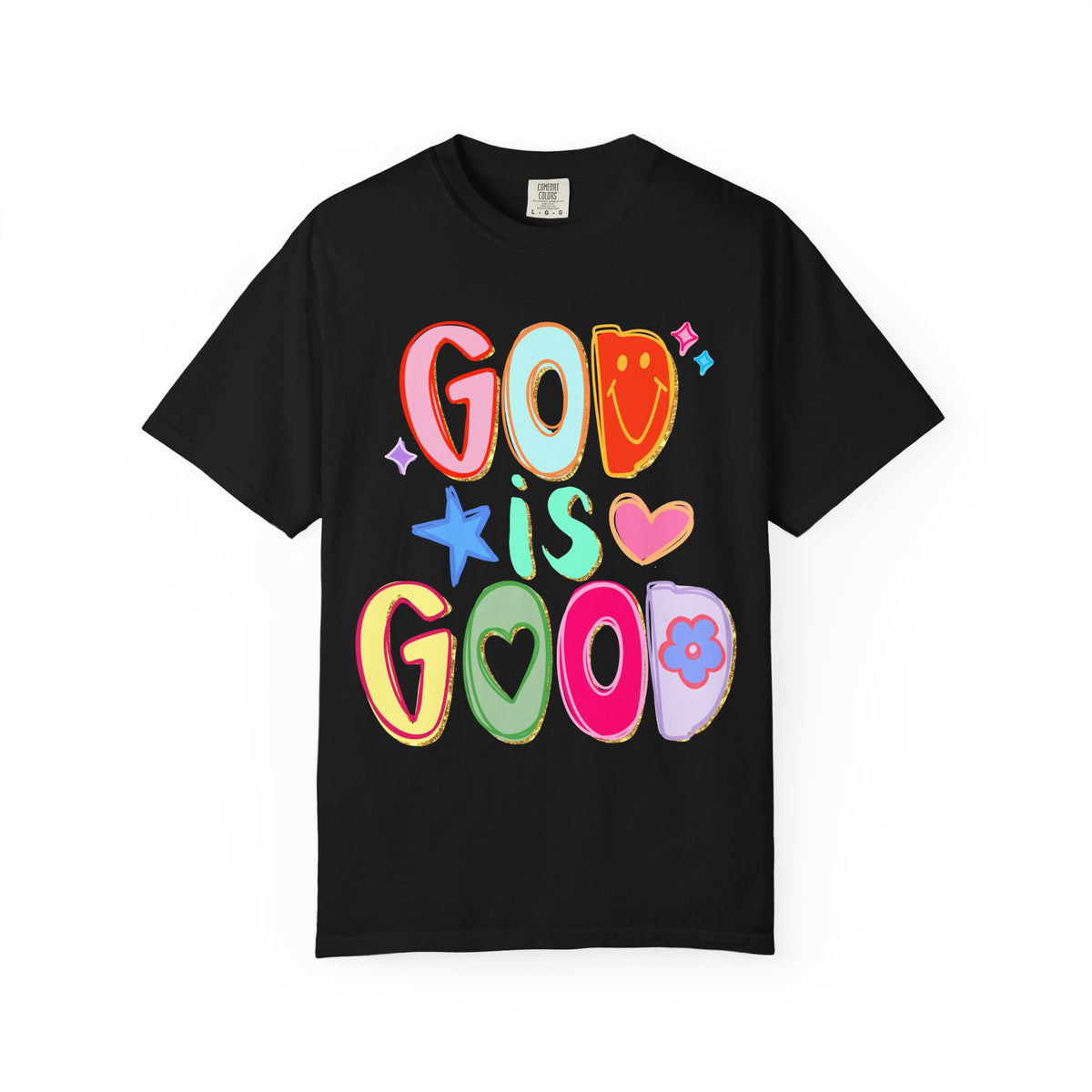 God Is Good T-Shirt Colorful Cute Faith Graphic Tee