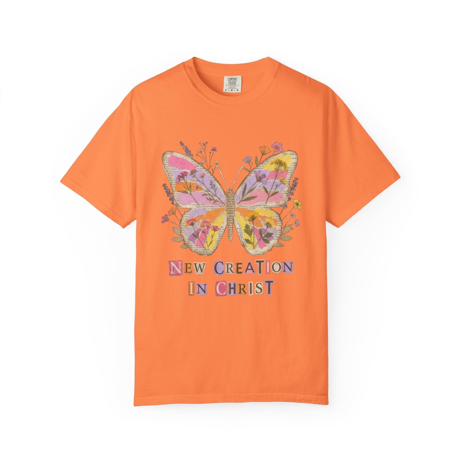 New Creation in Christ Butterfly Graphic T-Shirt Christian Inspirational Tee