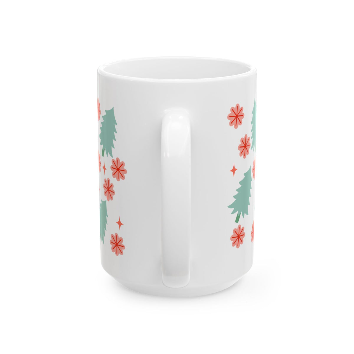 Holly Jolly Christmas Holiday Ceramic Mug Coffee Cup (11oz & 15oz)