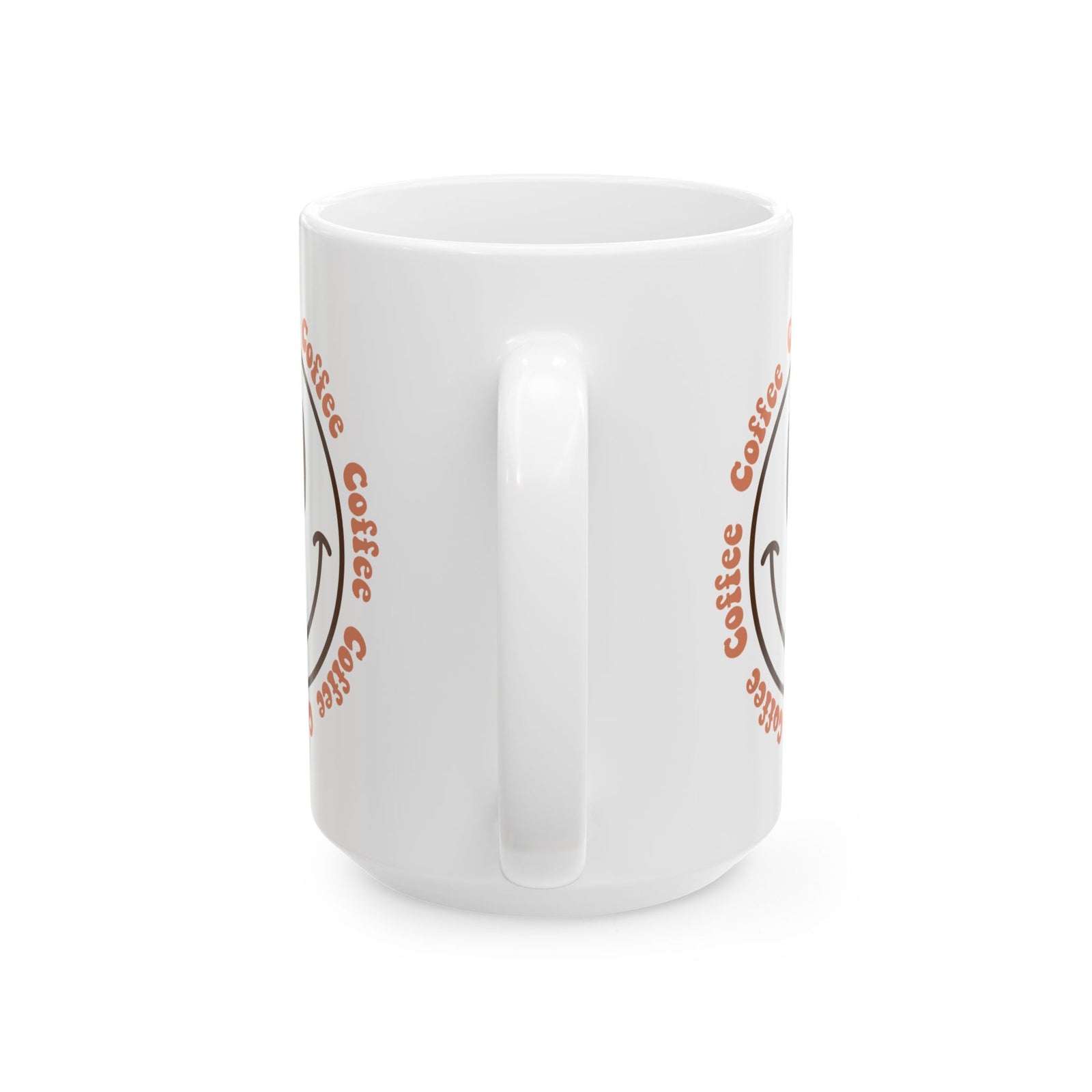 Coffee Coffee Smile Cute Ceramic Mug Coffee Cup (11oz & 15oz)