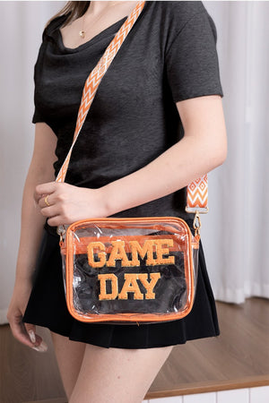 Zenana GAME DAY Stadium Approved Transparent Crossbody Bag - Sydney So Sweet