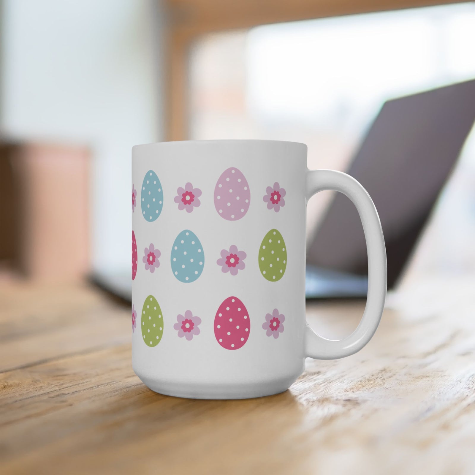 Retro Easter Egg Cute Ceramic Mug Coffee Cup (11oz & 15oz)