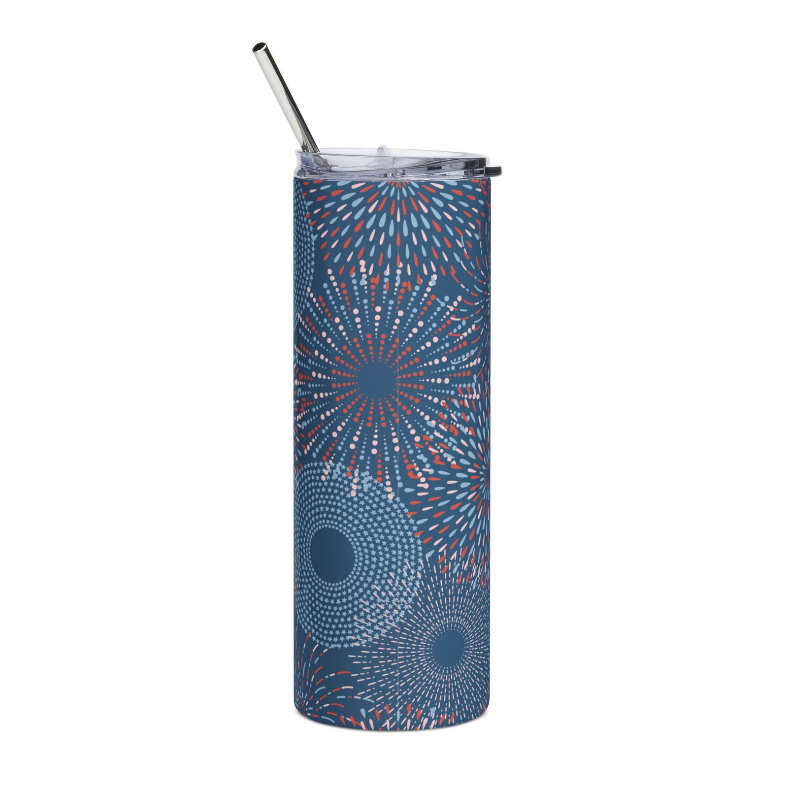 Midnight Fireworks 20oz Patriotic Stainless Steel Tumbler Insulated Travel Cup