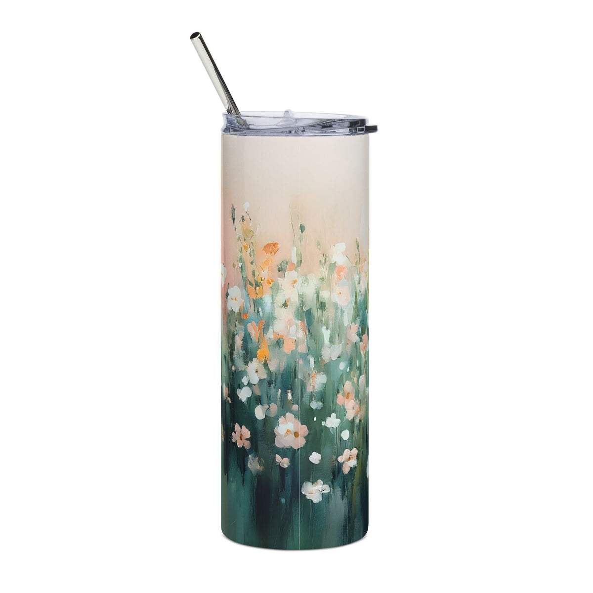 His Mercies Are New Every Morning 20oz Floral Stainless Tumbler Inspirational Travel Mug