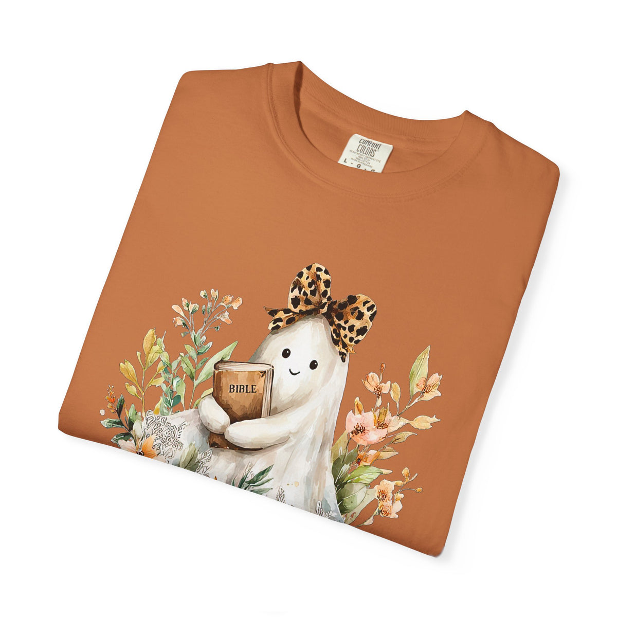 Bible Ghost Floral Tee Armed & Dangerous Cute Halloween Graphic T-Shirt