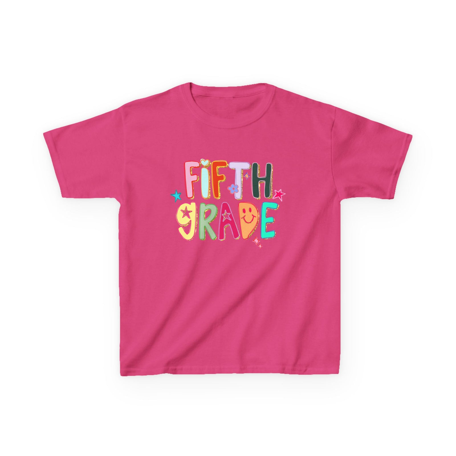 Fifth Grade Kids T-Shirt Cute & Colorful Back to School 5th Grade Tee