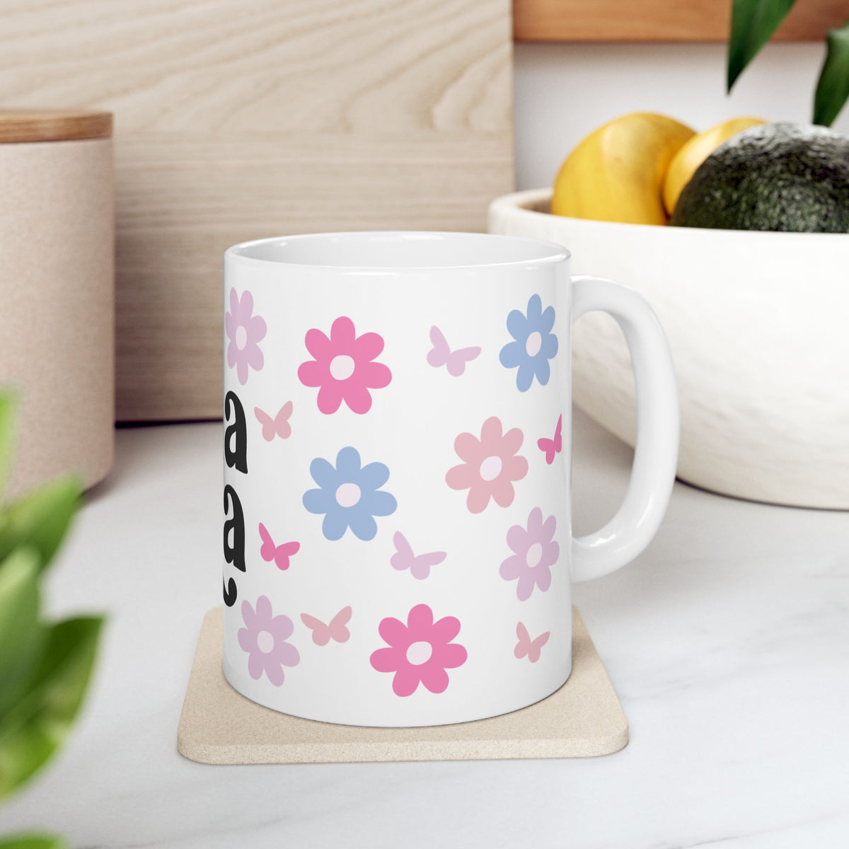 Mama Floral Cute Ceramic Mug Coffee Cup (11oz & 15oz)