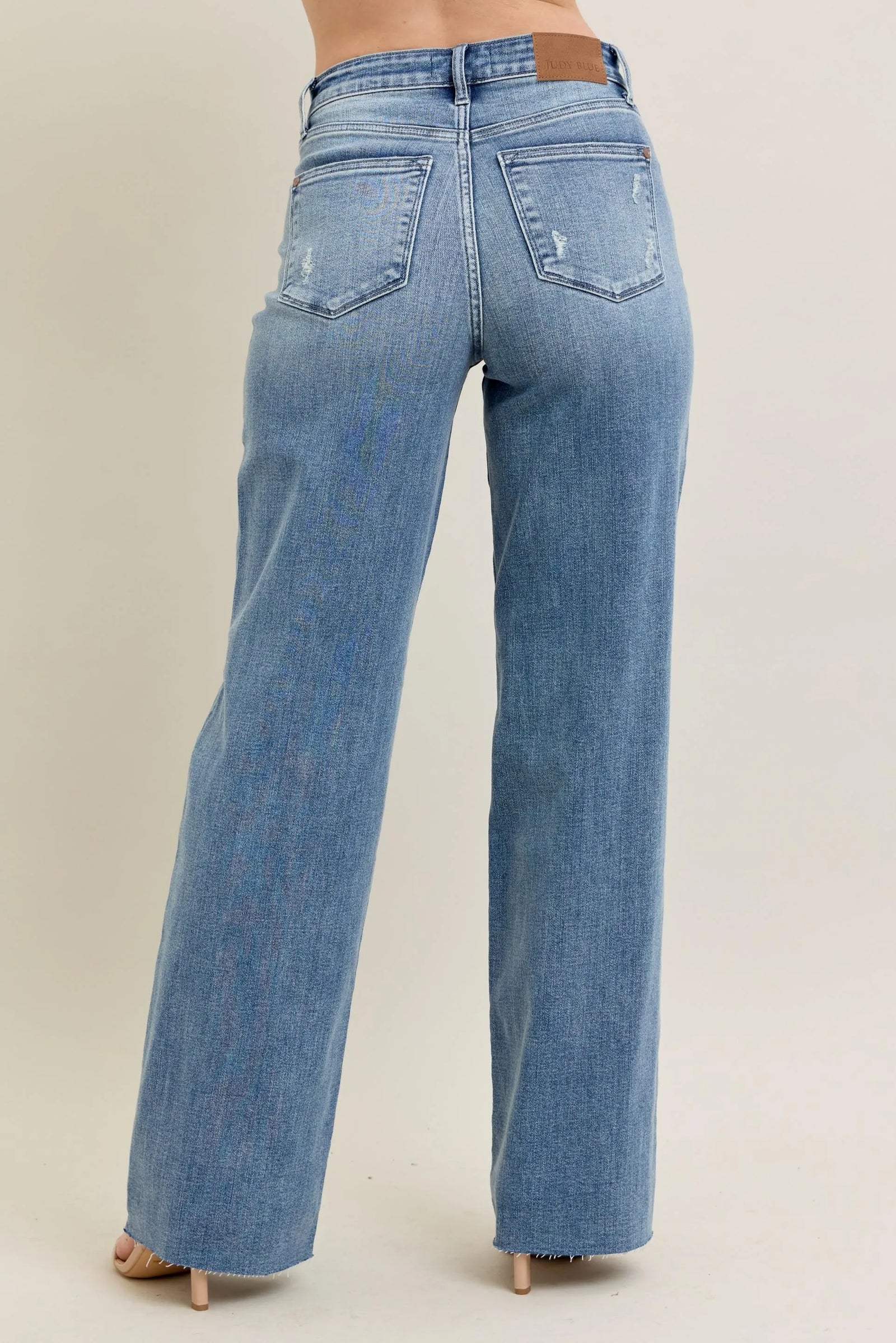 Judy Blue Full Size V - Front Baggy Jeans Plus Size - Sydney So Sweet